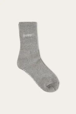 Howdy Unisex Sock 2 Pack - Black/Grey Marle