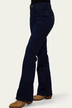 Indi Womens High-Rise Bootleg Jeans - Indigo Blue