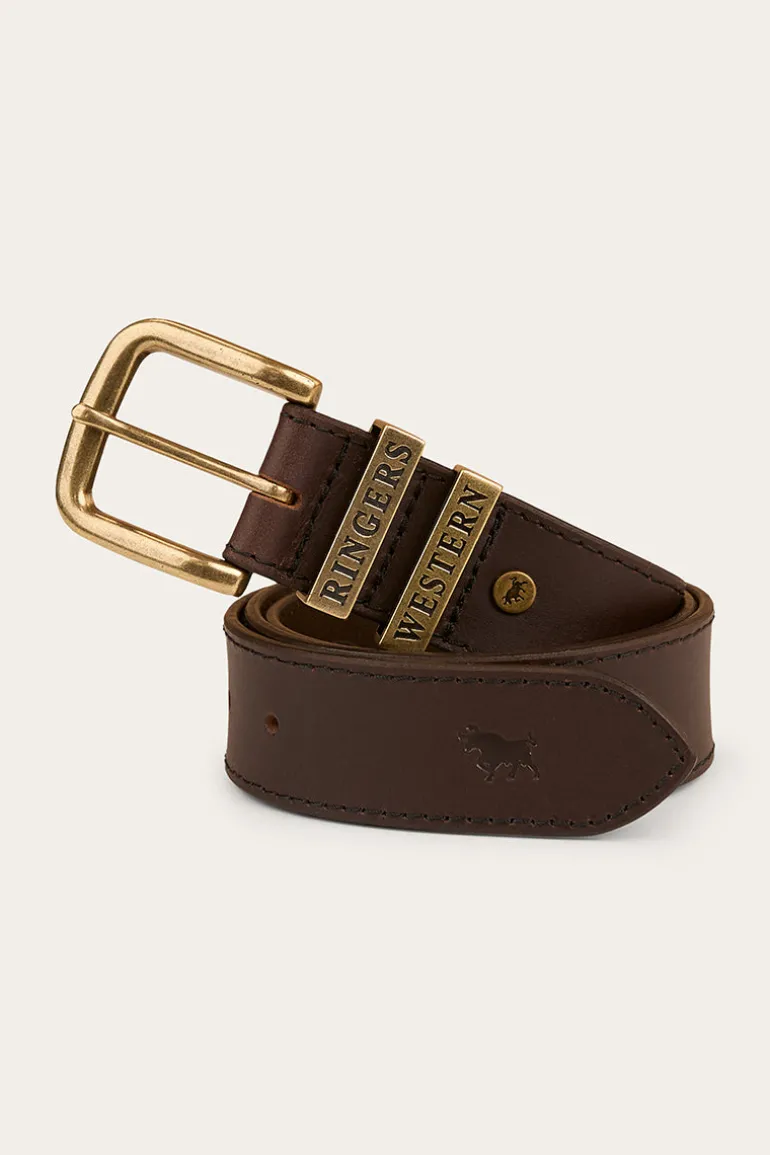 James Belt - Dark Brown / Gold