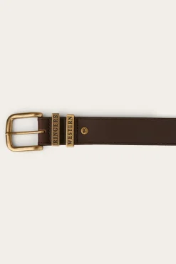 James Belt - Dark Brown / Gold