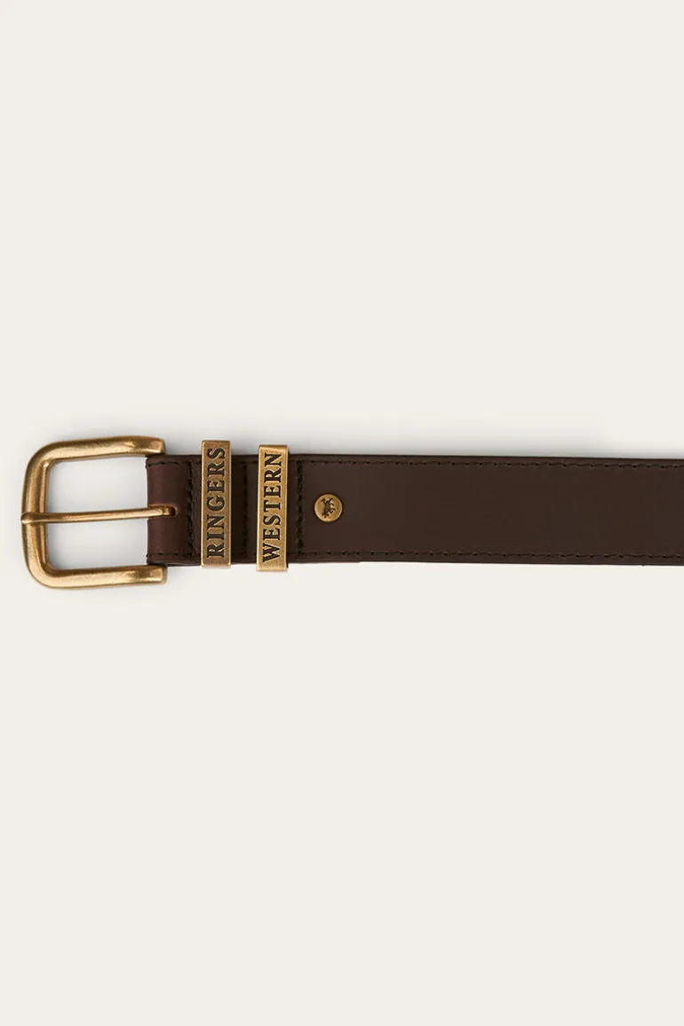 James Belt - Dark Brown / Gold