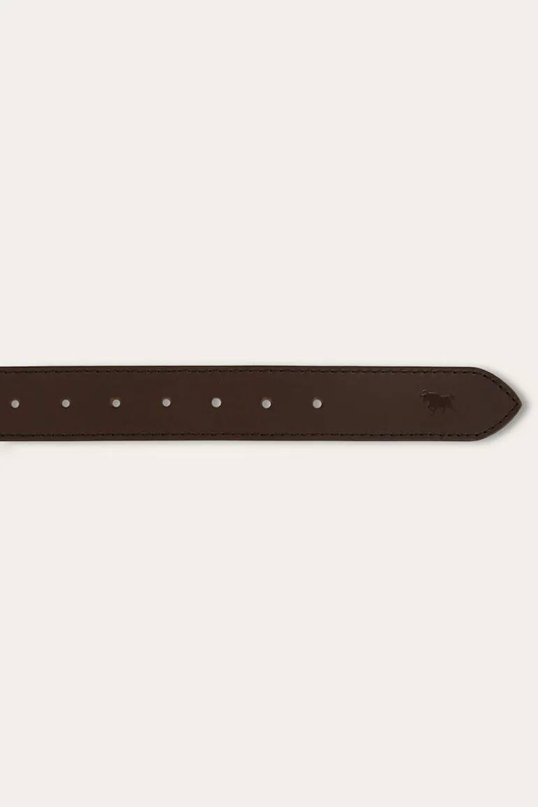 James Belt - Dark Brown / Silver