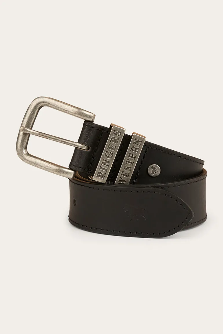 James Kids Belt - Black / Silver