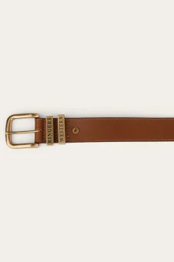 James Kids Belt - Tawny Brown / Gold