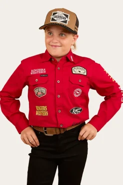 Junior Chute Boss Work Shirt - Dark Red