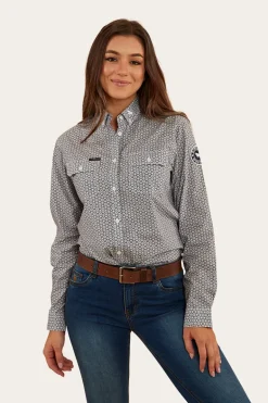 Kacey Womens Dress Shirt - Blue