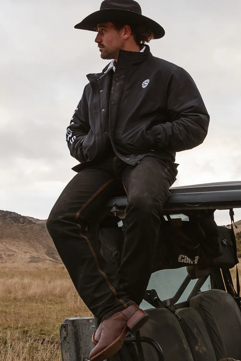 Kidman Mens Jacket - Black / White