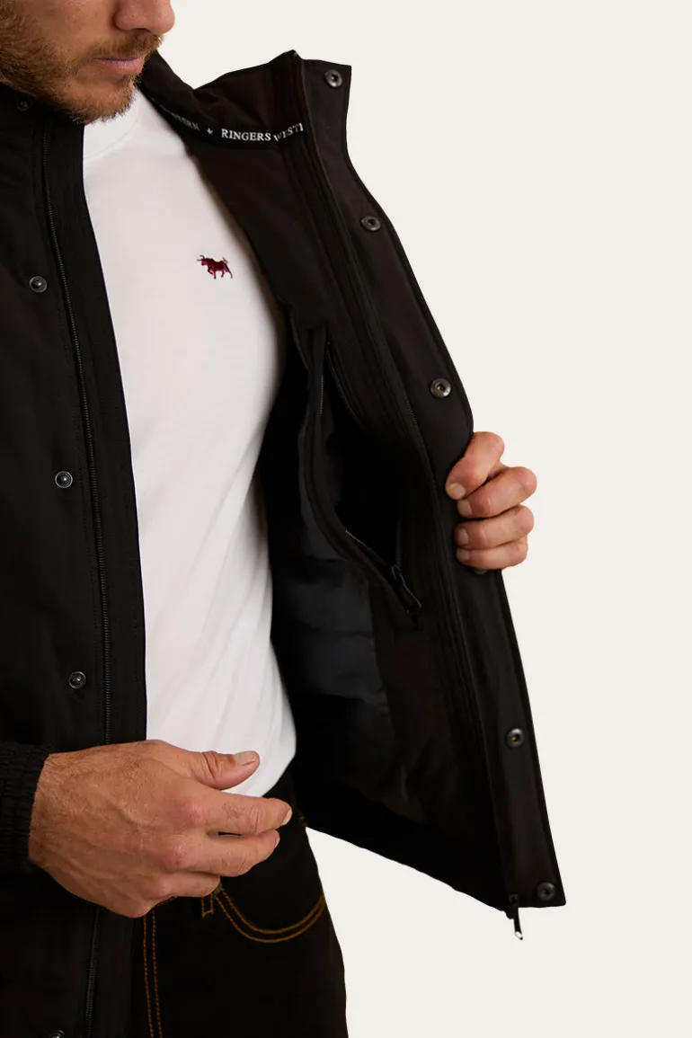 Kidman Mens Jacket - Black / White