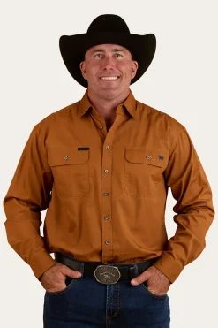 King River Full Button Work Shirt - Tobacco
