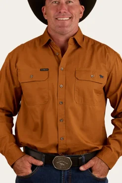 King River Full Button Work Shirt - Tobacco