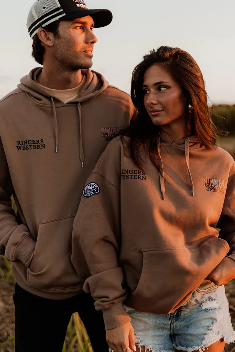 KNX Oversized Unisex Hoodie - Camel