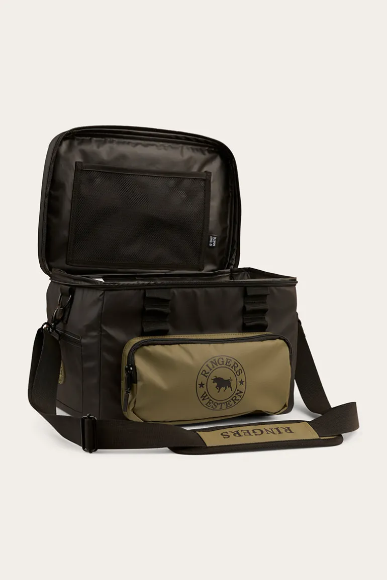 Kununurra Cooler Bag - Black / Military Green