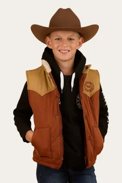 Kynuna Kids Puffer Vest - Tobacco / Tan