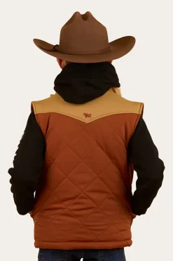 Kynuna Kids Puffer Vest - Tobacco / Tan