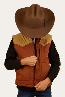 Kynuna Kids Puffer Vest - Tobacco / Tan