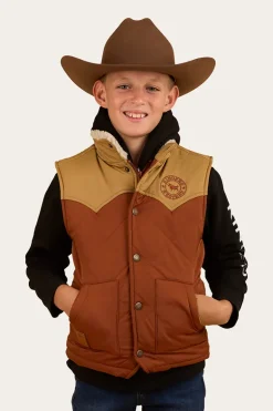 Kynuna Kids Puffer Vest - Tobacco / Tan