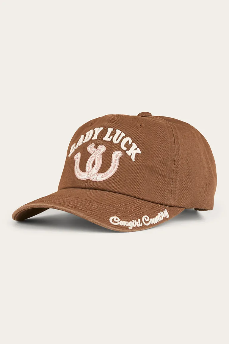 Lady Luck Baseball Cap - Saddle Brown