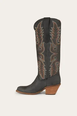 Lainey Womens Tall Western Boot - Black