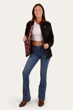 Leighton Womens Overshirt - Washed Black