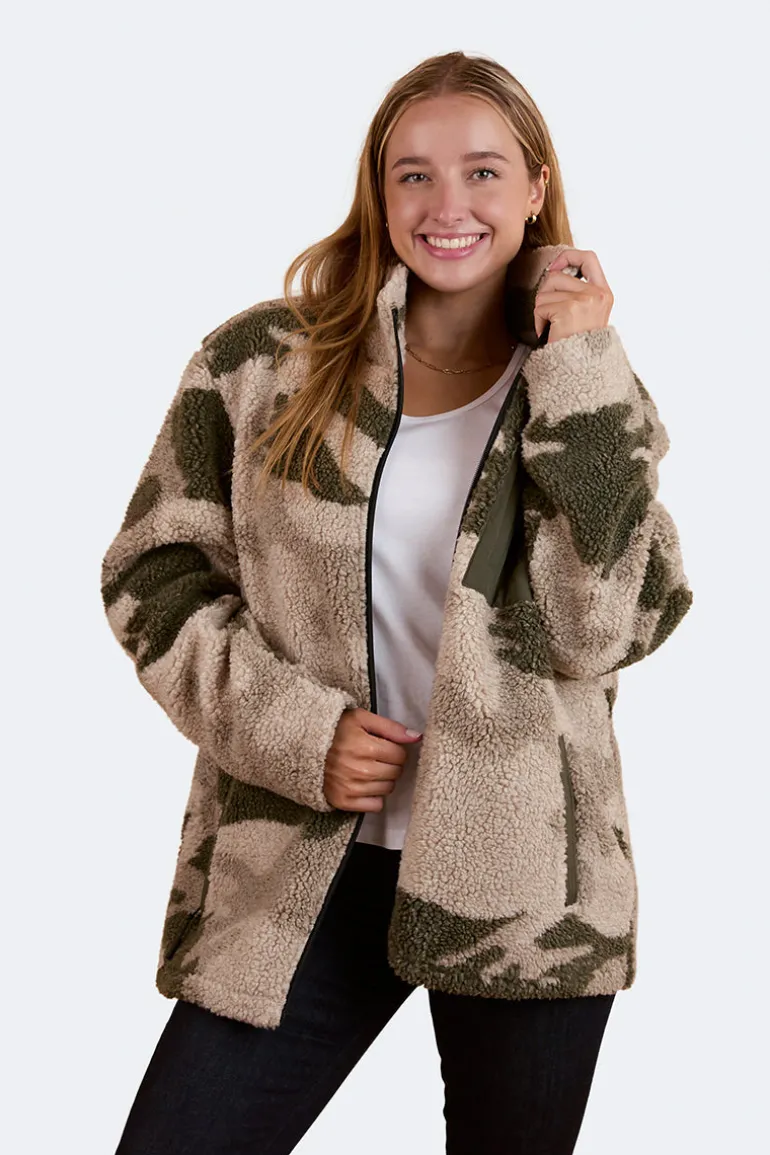 Lennonville Unisex Camo Fleece - Light Camo