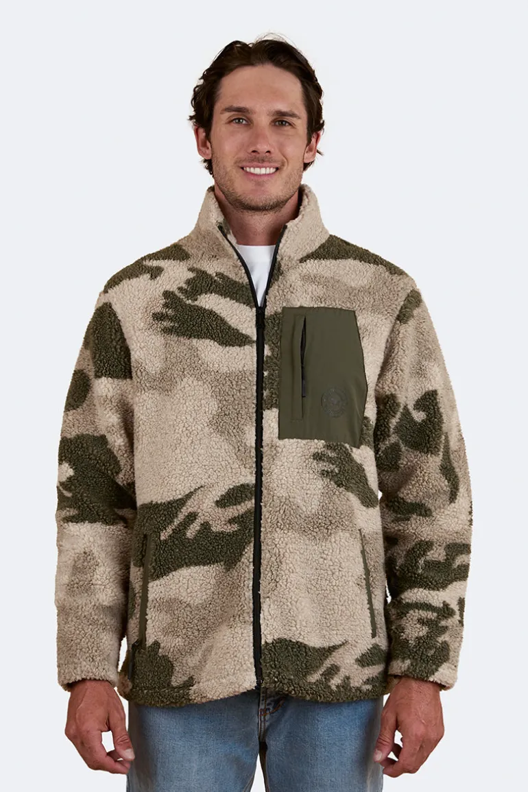 Lennonville Unisex Camo Fleece - Light Camo