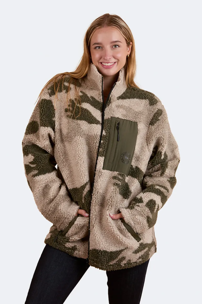 Lennonville Unisex Camo Fleece - Light Camo