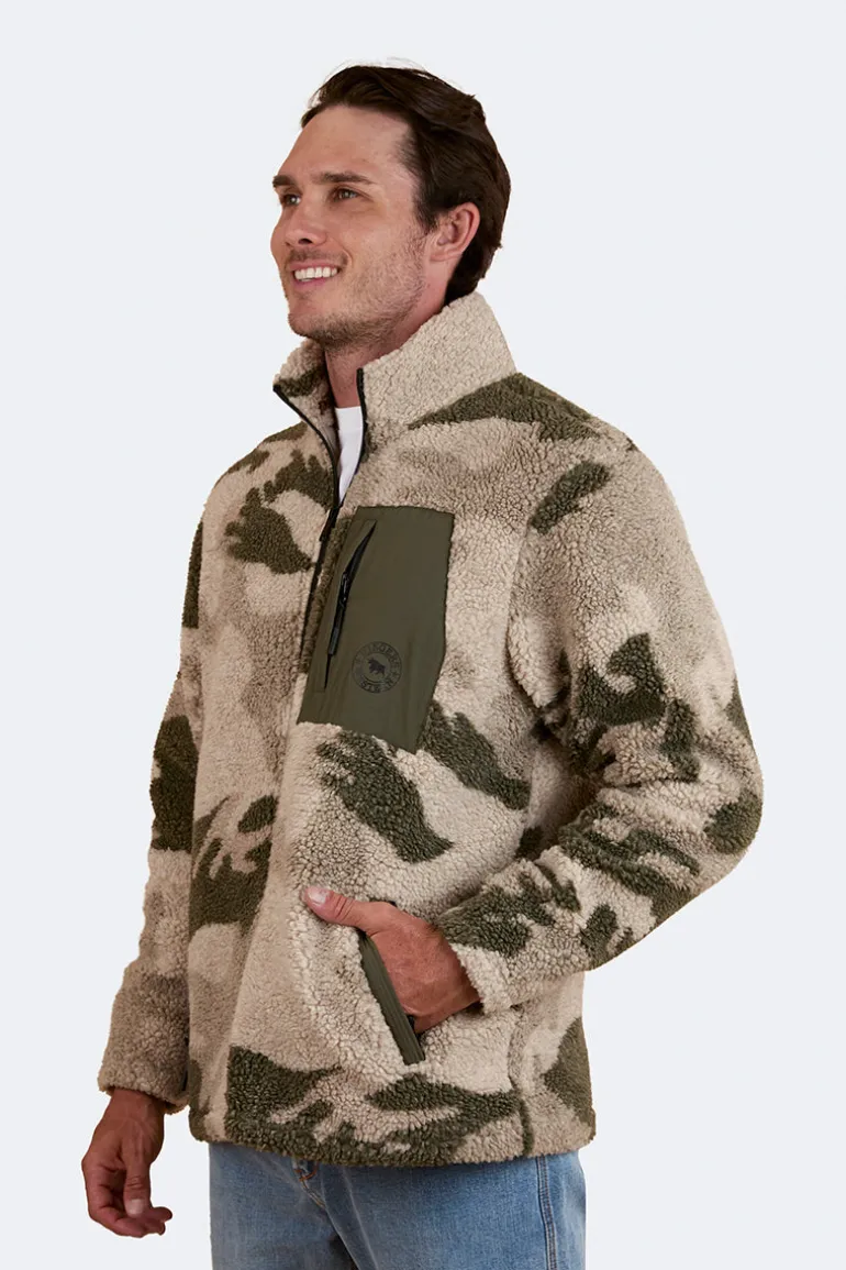 Lennonville Unisex Camo Fleece - Light Camo