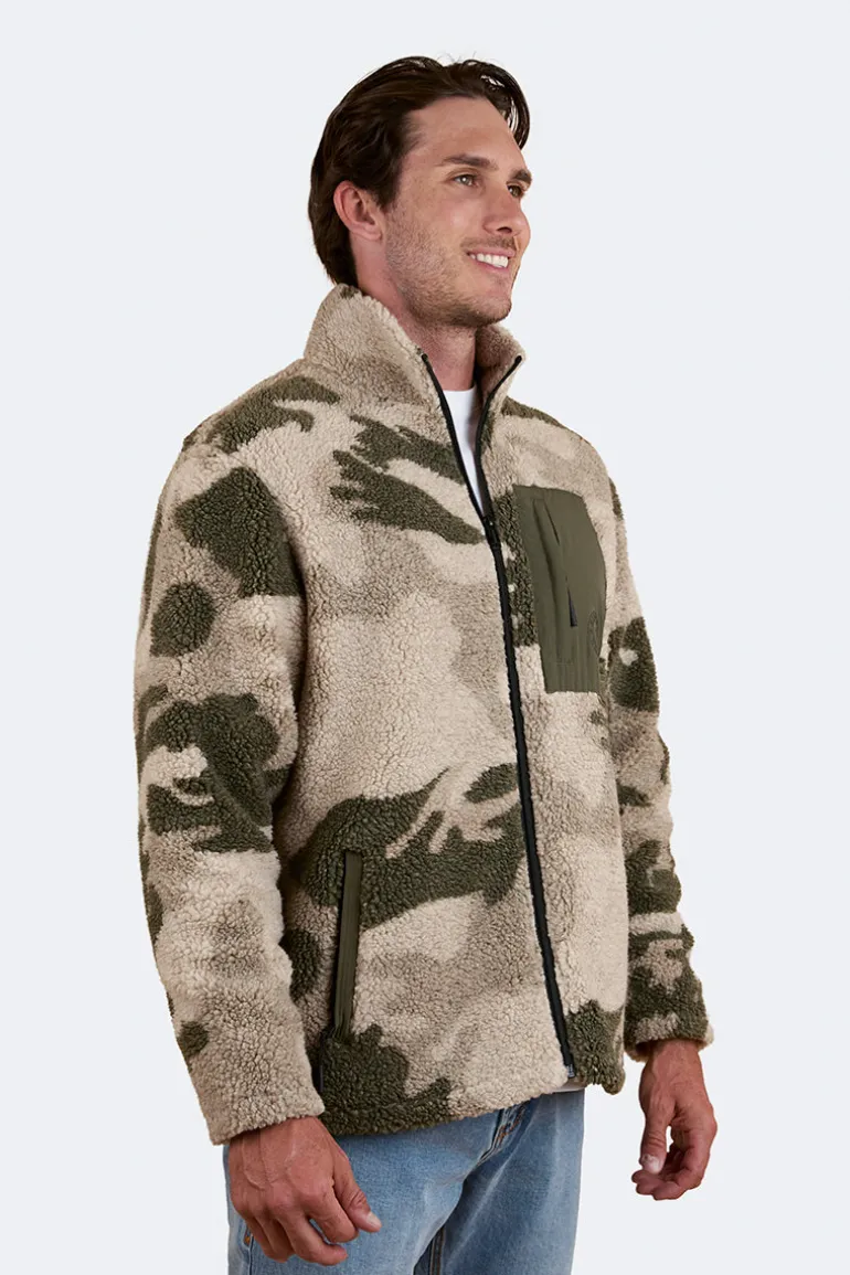 Lennonville Unisex Camo Fleece - Light Camo
