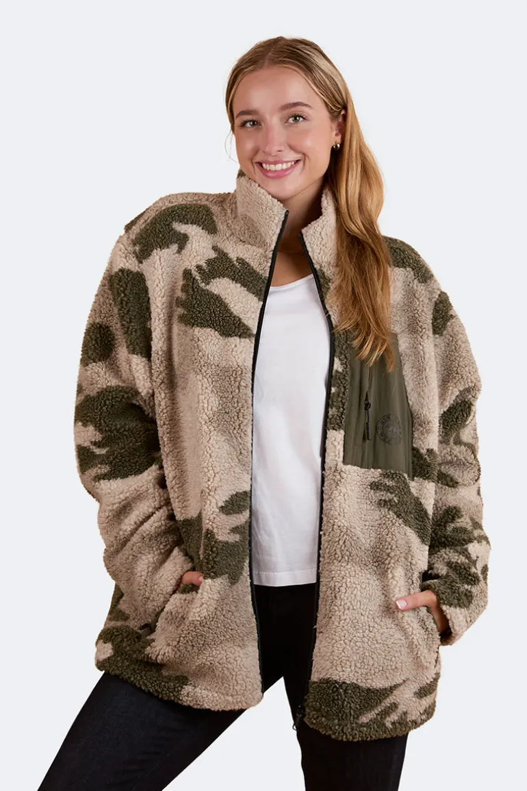 Lennonville Unisex Camo Fleece - Light Camo