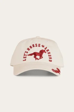 Lets Horse Around Baseball Cap - Off White