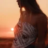 Lets Horse Around Scarf Top - Off White