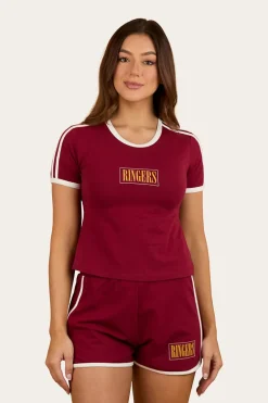 Lolita Womens Baby T-Shirt - Burgundy