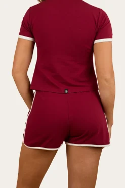Lolita Womens Short - Burgundy
