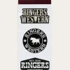 Longhorn 3 Pack Sticker - Black