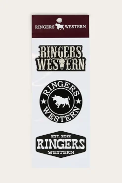 Longhorn 3 Pack Sticker - Black