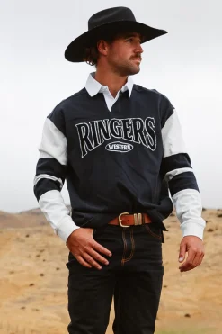 Lowden Rugby Jersey - Black / Off White