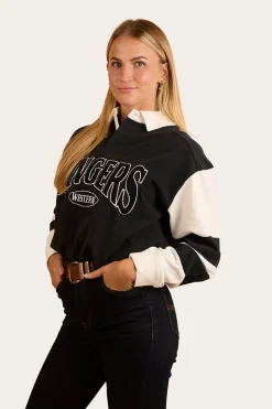 Lowden Rugby Jersey - Black / Off White