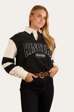 Lowden Rugby Jersey - Black / Off White