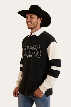 Lowden Rugby Jersey - Black / Off White