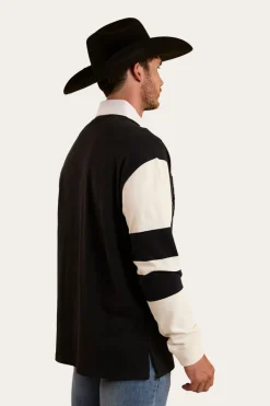 Lowden Rugby Jersey - Black / Off White