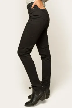 MacKenzie Womens 5 Pocket Stretch Drill Jeans - Black