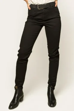 MacKenzie Womens 5 Pocket Stretch Drill Jeans - Black