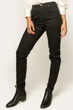 MacKenzie Womens 5 Pocket Stretch Drill Jeans - Black