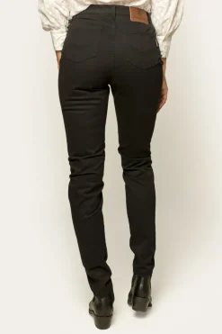 MacKenzie Womens 5 Pocket Stretch Drill Jeans - Black