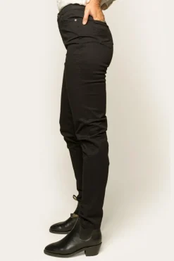 MacKenzie Womens 5 Pocket Stretch Drill Jeans - Black