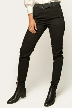 MacKenzie Womens 5 Pocket Stretch Drill Jeans - Black