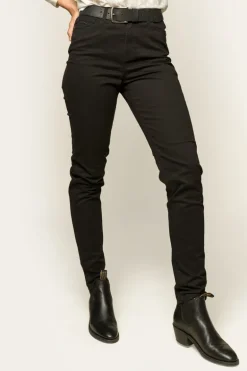 MacKenzie Womens 5 Pocket Stretch Drill Jeans - Black