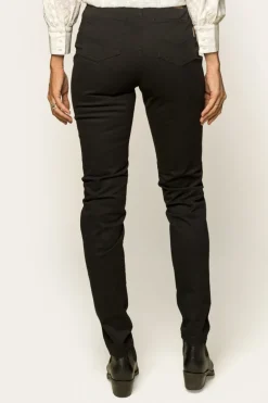 MacKenzie Womens 5 Pocket Stretch Drill Jeans - Black