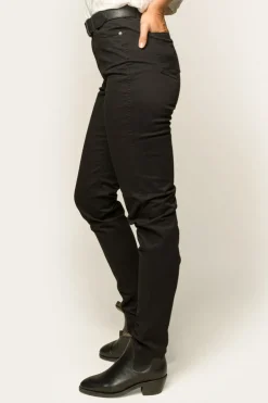 MacKenzie Womens 5 Pocket Stretch Drill Jeans - Black