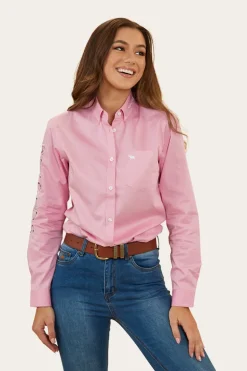 Malaya Womens Dress Shirt - Pastel Pink